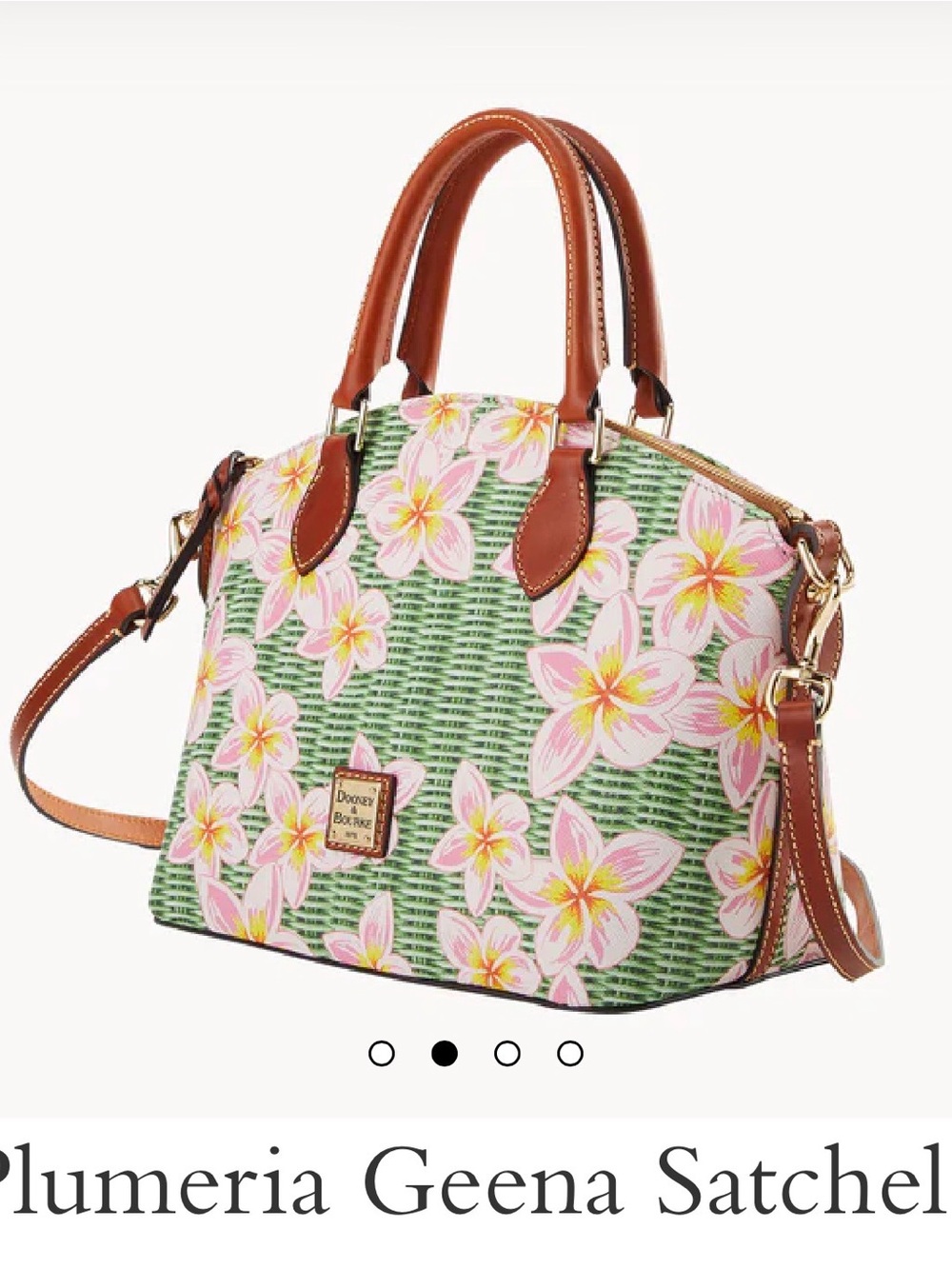 NWT $469 Dooney & Bourke Limited Plumeria Satchel  GORGEOUS Bag - Picture 3 of 8